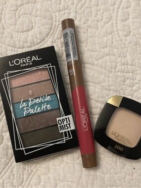 L'Oreal La Petite Palette - Paris Beach Eyeshadow and Hot Apricot Lip Crayon
